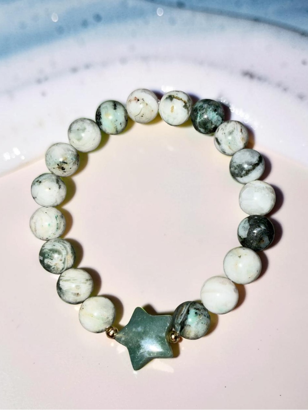10mm Dendritic Agate Bracelet